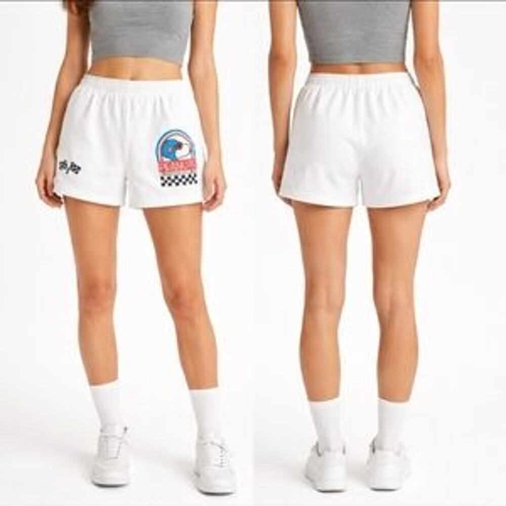 Peanuts Racing Club Snoopy Sweat Shorts Size M